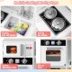 Pretend play kitchen set featuring a washing sink, gas stoves, microwave oven, and realistic lights and sounds for.