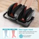 Foot and calf massager in gray with heat, featuring compression and shiatsu massage for enhanced blood circulation.
