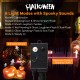 4.5 feet artificial Halloween tree with black leaves, 6 lighting modes, and 5 music options for festive decoration.