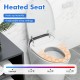 Heated seat of the One-Piece Elongated Smart Toilet Bidet with 4 temperature settings for year-round comfort.