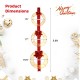 Set of 3 lighted Christmas wreaths with bows, featuring 450 warm white LED lights, ideal for outdoor holiday decor.