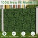 Artificial topiary gardenia shrub grass panels made of 100% new PE material, sun-protective and easy to maintain.