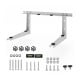 Mini split wall mounting bracket with adjustable crossbar, zinc-coated steel, and anti-vibration dampers for ductless.