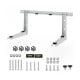 Mini split wall mounting bracket with adjustable crossbar, zinc-coated steel, and anti-vibration dampers for ductless.