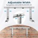 Mini split wall mounting bracket made of zinc-coated steel, adjustable for 6000-12000 BTU AC units, with anti-vibration.