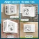 Mini split wall mounting bracket for 6000-12000 BTU AC, shown on various wall types for versatile installation options.