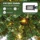 Pencil Christmas tree with 110 warm LED lights and memory wire branches, perfect for festive home or office decoration.