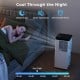 Portable 10000 BTU air conditioner with quiet sleep mode, digital control, and 24H timer for large rooms up to 450 sq.