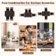 5-piece dining table set featuring a wide tabletop and rubber wood legs, ideal for living rooms, dining rooms, and.