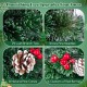 5-foot artificial Christmas tree featuring red berries, snowy pine needles, and natural pine cones for festive decor.