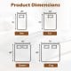 Product dimensions for the Twin size machine washable electric bed warmer with dual controller and 9 heat settings.