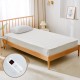 Electric bed warmer for twin size mattress with dual controllers, 9 heat settings, and machine washable design for easy.