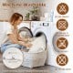 Machine washable electric bed warmer with dual controller, 9 heat settings, and overheat protection for twin size.