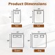 Product dimensions for the Queen size machine washable electric bed warmer with dual controller and 9 heat settings.