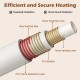 Close-up of the electric bed warmer's heating wire layers, featuring overheat and short-circuit protection for safe use.