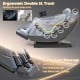 Full body zero gravity massage chair in gray with ergonomic SL track, featuring calf and foot massage functions.