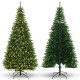 8 FT corner artificial Christmas tree showcasing a lush design with 1137 branch tips and warm white LED lights for.