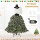 5 FT pre-lit mannequin Christmas tree featuring a detachable pearl necklace, shawl, and 50 warm white lights for.