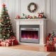 23-inch recessed electric fireplace insert with remote control, featuring adjustable flame colors and 1500W heating for.
