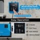 Wired control panel for the 124 Pint Crawl Space Dehumidifier, featuring a 24H timer and easy wall mounting.