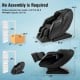 4D Full Body Zero Gravity Massage Recliner in black, featuring air pressure and foot rollers, designed for comfort and.