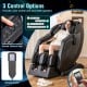 4D Full Body Zero Gravity Massage Recliner in black with remote control, armrest keys, and air massage features for.