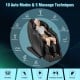 4D Full Body Zero Gravity Massage Recliner in black with 10 auto modes and air massage features for ultimate relaxation.
