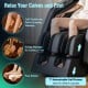 Calf and foot massage feature of the Enjoyment 37-2025 recliner with airbag and roller technology for relaxation.