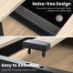 Detail of the noise-free design with foam stickers on the center tube of the Full/Queen size bed frame for quiet use.