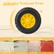 Quality textured tire designed for smooth movement on wood floors, cement roads, brick roads, and rubber tracks.