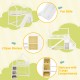 Twin over twin bunk bed with slide, staircase, and open shelves in white, perfect for fun and organized sleeping space.