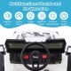 Multifunctional dashboard of the 12V Kids Ride-on Jeep Car featuring realistic controls, lights, and sound for.