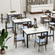 Wooden Dining Chair Set of 2 with Rubber Wood Leg - Gallery View 3 of 8