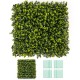 Artificial hedge eucalyptus panels in a 20" x 20" size, perfect for DIY privacy screens and maintenance-free greenery.