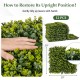 Artificial hedge eucalyptus panel set of 12, 20"x20", maintenance-free, perfect for privacy screens and green walls.