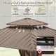 12 x 12 FT Hardtop Gazebo Outdoor Pergola for Patio Garden Deck Lawn Backyard Party Tent - Gallery View 7 of 13
