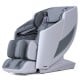 Premium 4D full body zero gravity massage recliner in gray with airbags, foot rollers, and adjustable positions for.
