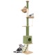Tall cat tree with adjustable height, cozy condo, and scratching posts, perfect for climbing and play for your cats.