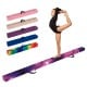 Folding balance beam with solid wood base in pink, featuring anti-slip bottom, ideal for home training or gymnastic.