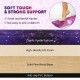 Folding balance beam with solid wood base, soft suede surface, and anti-slip bottom for secure practice at home or gym.