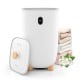 Luxury 40L towel warmer in white with LCD control, two heating temperatures, and space for large towels and blankets.