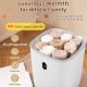 40L towel warmer bucket in white, designed for fast heating, holds large towels and bathrobes for family use.