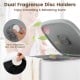 Dual fragrance disc holders on the 40L towel warmer, designed for soothing scents and luxurious warmth for towels.