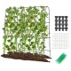 U-shaped tall garden trellis for climbing plants, 71 x 71 inches, with sturdy metal frame and secure anchoring for.