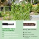 U-shaped tall garden trellis made of PE-coated metal tubes, ideal for supporting climbing plants and enhancing growth.