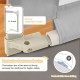 Toddler bedrail in gray with 24 adjustable heights and seamless design for safety, ideal for various bed types.