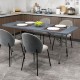 Portable 6 ft folding table with gray HDPE tabletop, ideal for indoor or outdoor use, supporting up to 350 lbs.