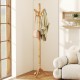 Solid wood hall tree with 11 hooks and 3 height options, perfect for stylish entryway organization and stability.