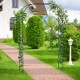 Outdoor metal garden arch trellis with climbing plants, ideal for weddings or as a decorative entrance in your yard.