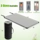 Indoor outdoor sleeping mat with high-density foam, foldable design, and carrying bag, ideal for camping and travel.